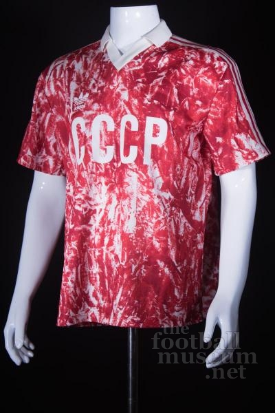 Oleh  Protasov   Match Worn  Soviet Union Shirt
